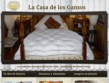 Tablet Screenshot of lacasadelosgansos.com